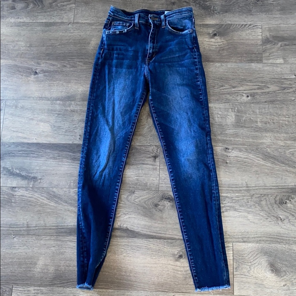 High waisted skinny jeans